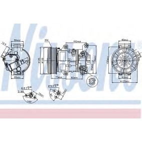 Klimakompressor 89337 von NISSENS günstig für 313,39 € online kaufen