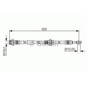 Bremsschlauch 1 987 481 476 von BOSCH günstig für 26,24 € online kaufen