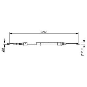 Handbremsseil 1 987 482 409 von BOSCH günstig für 37,71 € online kaufen