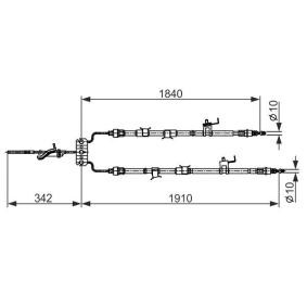 Compre Cabo de aço, travão de estacionamento da BOSCH 1 987 482 420 a um preço baixo por 118,26 €