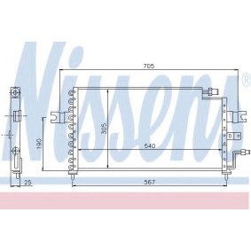 Klimakondensator 94409 von NISSENS günstig für 114,02 € online kaufen