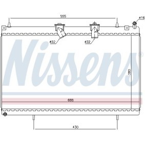 Kühler, Motorkühlung 636008 von NISSENS günstig für 107,54 € online kaufen
