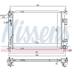 Kühlerlüfter 85100 von NISSENS günstig für 59,59 € online kaufen