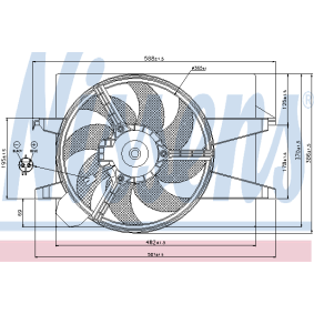 Kühlerlüfter 85076 von NISSENS günstig für 95,73 € online kaufen