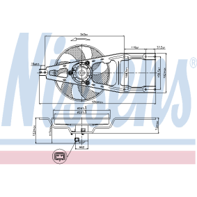 Kühlerlüfter 85285 von NISSENS günstig für 103,86 € online kaufen