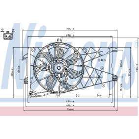 Compre Ventilador, condensador do ar condicionado da NISSENS 85360 a um preço baixo por 86,94 €