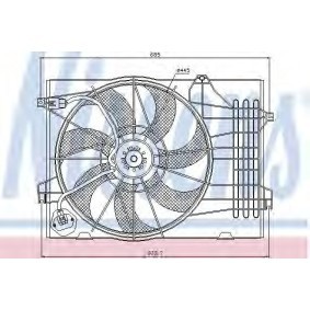 Kühlerlüfter 85367 von NISSENS günstig für 132,27 € online kaufen