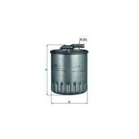 Kraftstofffilter KL 155/1 von KNECHT günstig für 33,26 € online kaufen