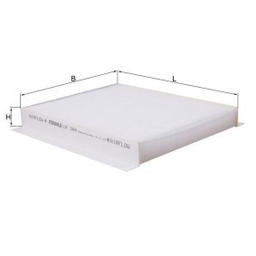 Innenraumfilter LA 344 von KNECHT günstig für 17,14 € online kaufen