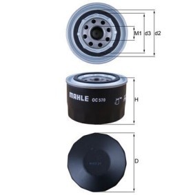 Achetez des Filtre à huile KNECHT OC 570 à prix pour 17,08 €