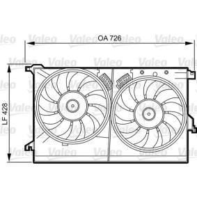 Halter, Kühlerlüfter 696387 SAAB von VALEO
