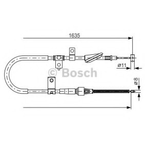 Handbremsseil 1 987 482 258 von BOSCH günstig für 31,06 € online kaufen