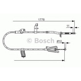 Handbremsseil 1 987 482 305 von BOSCH günstig für 45,24 € online kaufen