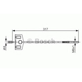 Handbremsseil 1 987 482 342 von BOSCH günstig für 40,80 € online kaufen