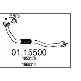 Compre Tubo de escape da MTS 01.15500 a um preço baixo por 51,99 €
