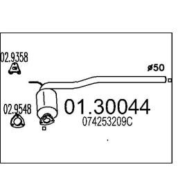 Achetez des Silencieux avant de chez MTS en ligne pour Transporter T4 Camion plate-forme/Châssis (70E, 70L, 70M, 7DE, 7DL, 7D) à prix modérés