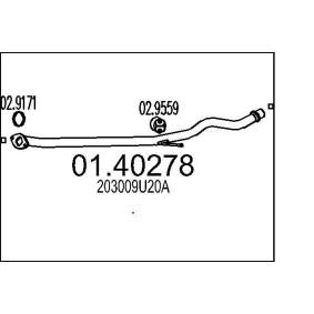 Abgasrohr für NISSAN von MTS