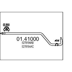 Abgasrohr 01.41000 CHRYSLER von MTS