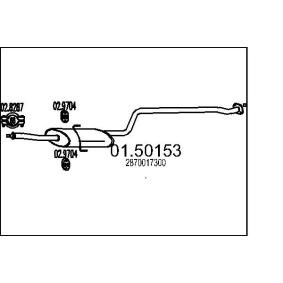 Achetez des Silencieux intermédiaire MTS 01.50153 à prix pour 86,66 €