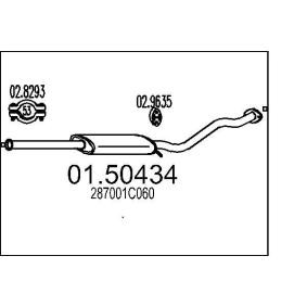 Acquista Marmitta centrale da MTS 01.50434 a buon mercato per soli 58,51 €