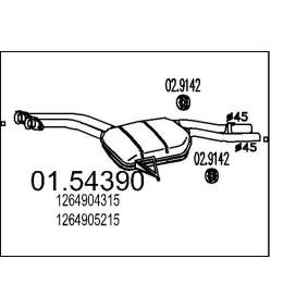 Mittelschalldämpfer 01.54390 von MTS günstig für 234,82 € online kaufen