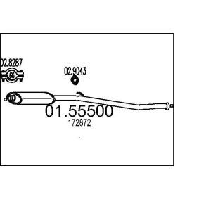 Comprar Silenciador intermedio de MTS 01.55500 a bajo precio de 51,36 €