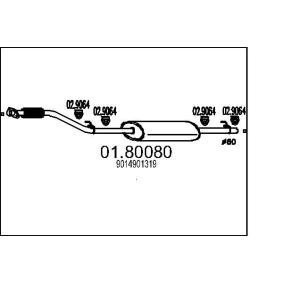 Mittelschalldämpfer 01.80080 von MTS günstig für 123,39 € online kaufen