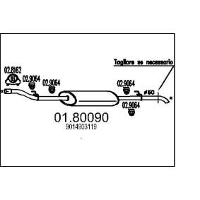 Compre Silenciador central de MTS online para SPRINTER 4-t Caixa (904) a preços moderados