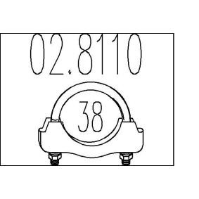 Köp Avgasklämma av MTS 02.8110 till det låga priset 57,70 kr