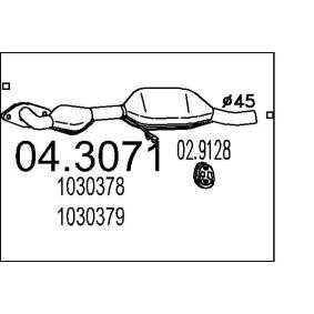 Katalysator für FORD von MTS