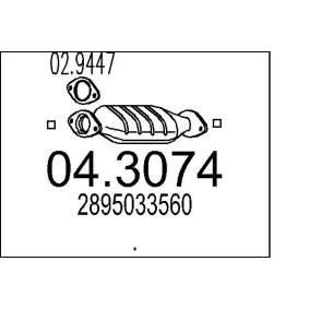 Katalysator 04.3074 von MTS günstig für 868,94 € online kaufen