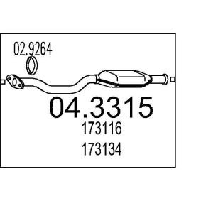 Katalysator 04.3315 von MTS günstig für 268,37 € online kaufen