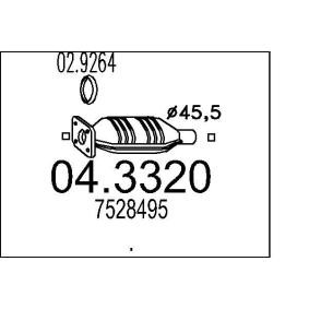 Katalysator 04.3320 von MTS günstig für 258,66 € online kaufen