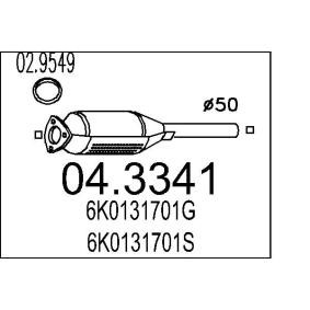 Katalysator für SEAT von MTS