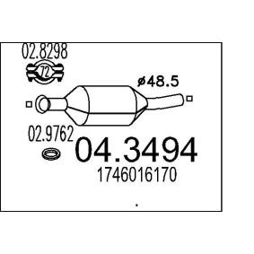 Katalysator 04.3494 von MTS günstig für 428,00 € online kaufen