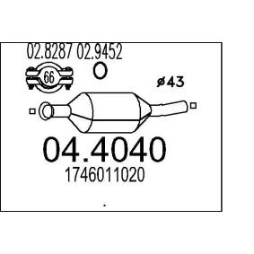 Katalysator 04.4040 von MTS günstig für 868,94 € online kaufen
