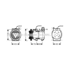 Compre Compressor, ar condicionado da PRASCO HYK124 a um preço baixo por 484,17 €