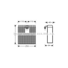Acquista Evaporatore climatizzatore da PRASCO TOV390 a buon mercato per soli 200,35 €