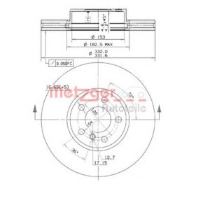 Bremsscheibe für BMW von METZGER