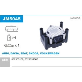 Zündspule JM5045 von JANMOR günstig für 53,06 € online kaufen