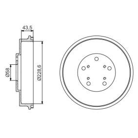 Comprar Tambor de freno de BOSCH 0 986 477 231 a bajo precio de 47,63 €