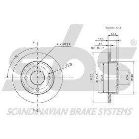 Compre Tubo flexível de travão da sbs 13308523127 a um preço baixo por 15,05 €