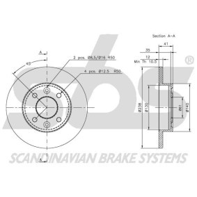 Bremsschlauch 1330854789 von sbs günstig für 9,82 € online kaufen