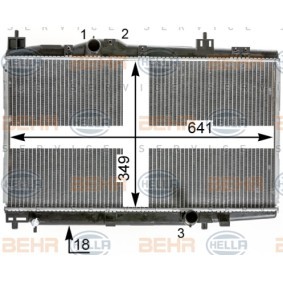 Kühler, Motorkühlung 8MK 376 900-341 von HELLA günstig für 209,38 € online kaufen