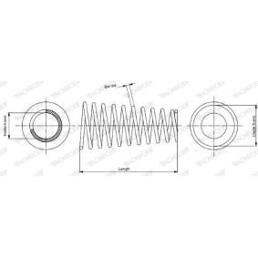 Fahrwerksfeder SP3665 von MONROE günstig für 67,01 € online kaufen