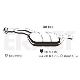 Mittelschalldämpfer 384063 von ERNST günstig für 163,37 € online kaufen