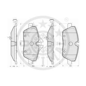 Bremsbeläge 12336 von OPTIMAL günstig für 22,43 € online kaufen