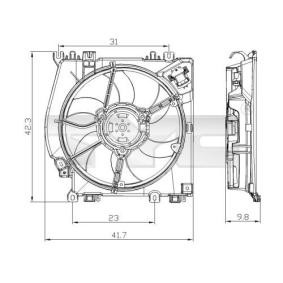 Kühlerlüfter 828-0001 von TYC günstig für 116,65 € online kaufen