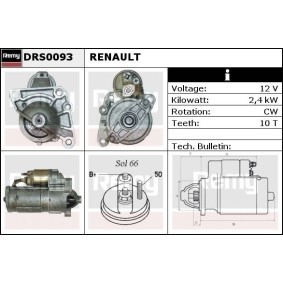 Anlasser für RENAULT von DELCO REMY