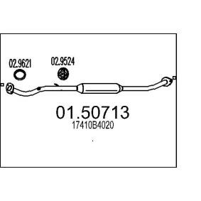 Comprar Silenciador intermedio de MTS 01.50713 a bajo precio de 83,38 €